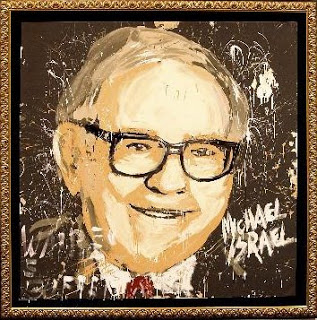 Michael Israel paints Warren Buffett